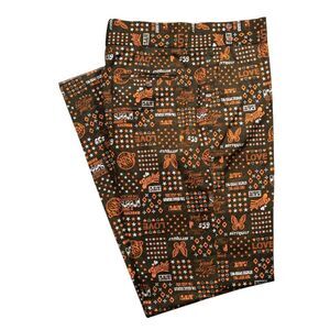 Mens 36 Gurkha Pants Green Orange Graphic Print Flat Front Straight Fit Trousers